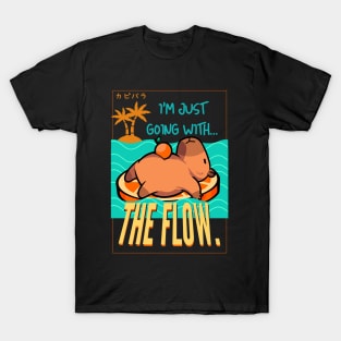 capybara, i'm just going with the flow, capybara lover T-Shirt